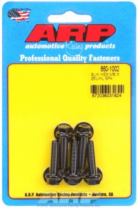 ARP Hardware - M6 x 1.00 x 25 hex black oxide bolts