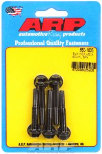 ARP Hardware - M6 x 1.00 x 40 hex black oxide bolts