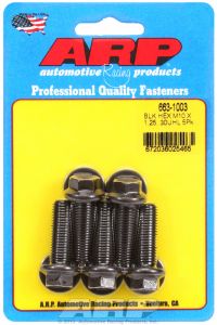 ARP Hardware - M10 x 1.25 x 30 hex black oxide bolts