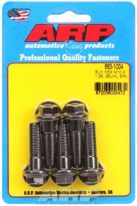ARP Hardware - M10 x 1.25 x 35 hex black oxide bolts