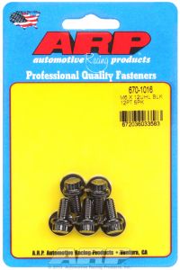 ARP Hardware - M6 x 1.00 x 12 12pt black oxide bolts