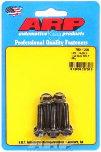 ARP Hardware - 1/4-28 x 1.000 hex black oxide bolts