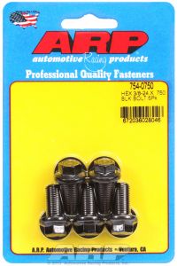 ARP Hardware - 3/8-24 x .750 hex 7/16 wrenching black oxide bolts