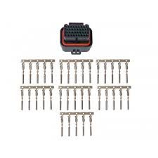 Plug and Pins Only AMP 34 Pin Key 1 /  4 Row 3 Key Superseal
