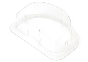 IQ3 Dash Clear plastic cover with mounting flange - Great for Boats, Bikes and Off-road Buggies etc