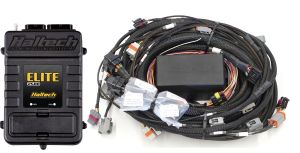 Elite 2000 GM GEN IV LSx (LS2/LS3 etc) non DBW Terminated Harness ECU Kit WBC1/2 CAN O2 Wideband Controller ready (Controller and sensor(s) not included)  Suits Bosch EV1 injector connectors
