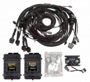 Elite 2500 & Race Expansion Module (REM) 16 Sequential Injector V8 Big Block/Small Block GM, Ford & Chrysler Hemi Terminated Harness ECU Kit - Suits Bosch EV1 injector connectors - inc both ECUs, Engine