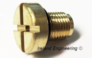 Brass Bleeder Screw with O-Ring