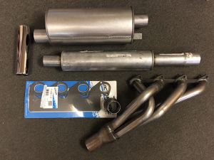BMW M10 Shorty Headers 2002 or 320i WITH Exhaust Components. 