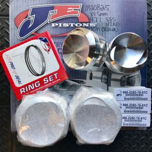 BMW M20B25 6 Cylinder JE Custom Forged Piston Set - 84.5mm x 9.3:1